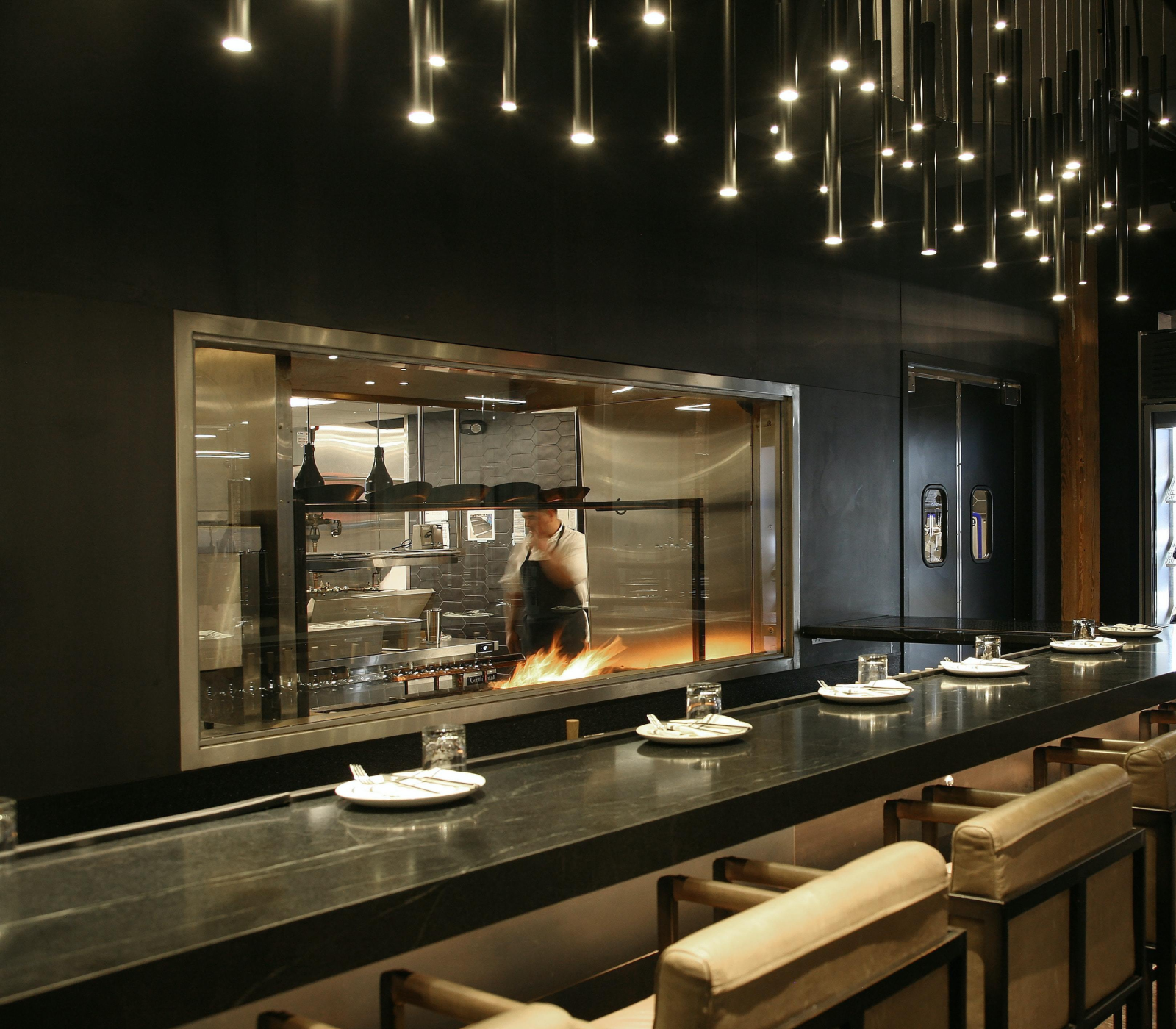 Fine Dining Kitchen View